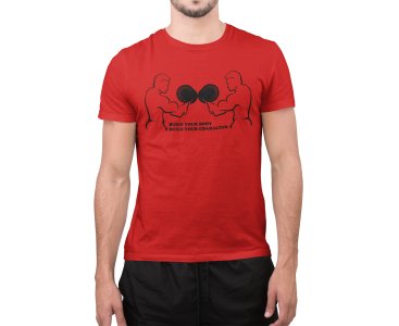 Build Your Body - Line Art for Male - Half Sleeves T-shirt