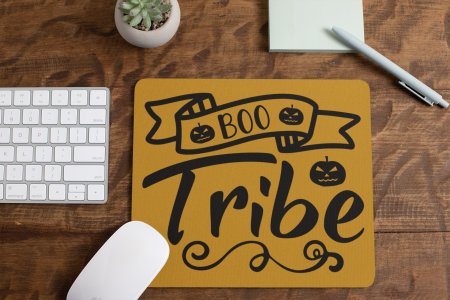 Boo Tribe-Pumpkin-Halloween Theme Mousepad