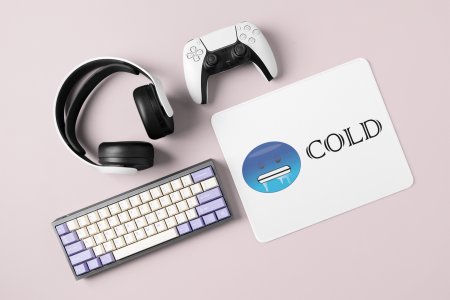 Shivering Cold Emoji- Emoji Printed Mousepad For Emoji Lovers