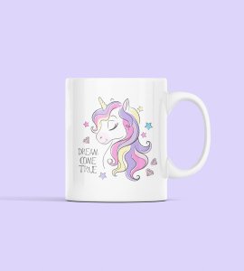 TinyUnicorn sleeping - animation themed printed ceramic white coffee and tea mugs/ cups for animation lovers