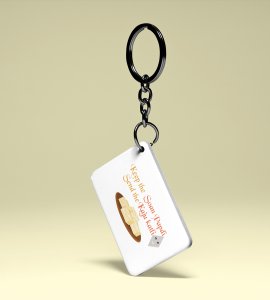 Diwali Sweets Delight Keychain - Keep the Sonpapdi, Send the Kaju Katli(Pack Of 2)