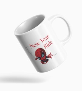 New Year Ride, Printed Coffee Mugs On New Year Theme