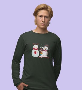 Funny Snowman: Best Comic DesignedFull Sleeve T-shirt by (brands) Perfect Gift For Kids