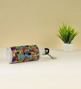 Quirky Mobs for a Fun Hydration Experience on Aluminium Water Bottle 600ml