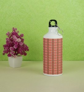 Aztec Set with Geometric Patterns Printed Aluminium Water Bottle 600ml