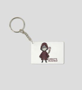 Kabuto The Cunning Shinobi  Printed White Anime Keychains Pack Of 2