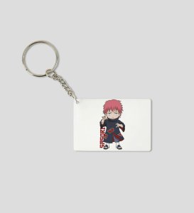 The Puppet Master Sasori  Printed White Anime Keychains Pack Of 2