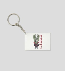 Zetsu Silent Shadows  Printed White Anime Keychains Pack Of 2