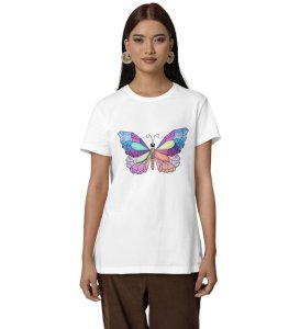 Squirrel of Pastel Realms: Graphic Printed White T-Shirt